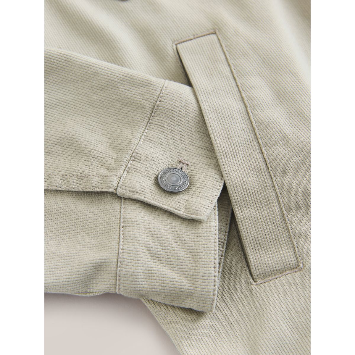 Veste type 2 en velours côtelé écru, NEXT