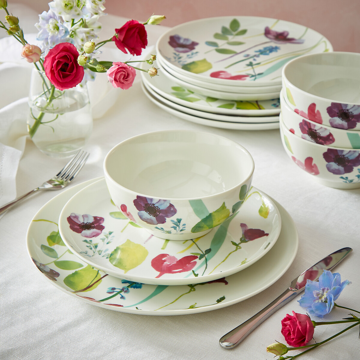 12-Piece Water Garden Dinner Set multi-coloured, PORTMEIRION