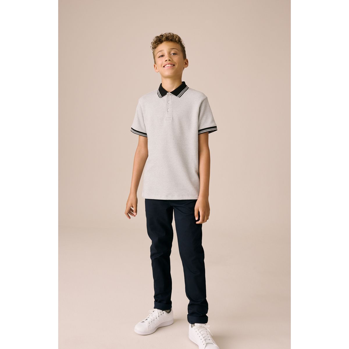 Pantalon chino haut de gamme bleu marine, NEXT