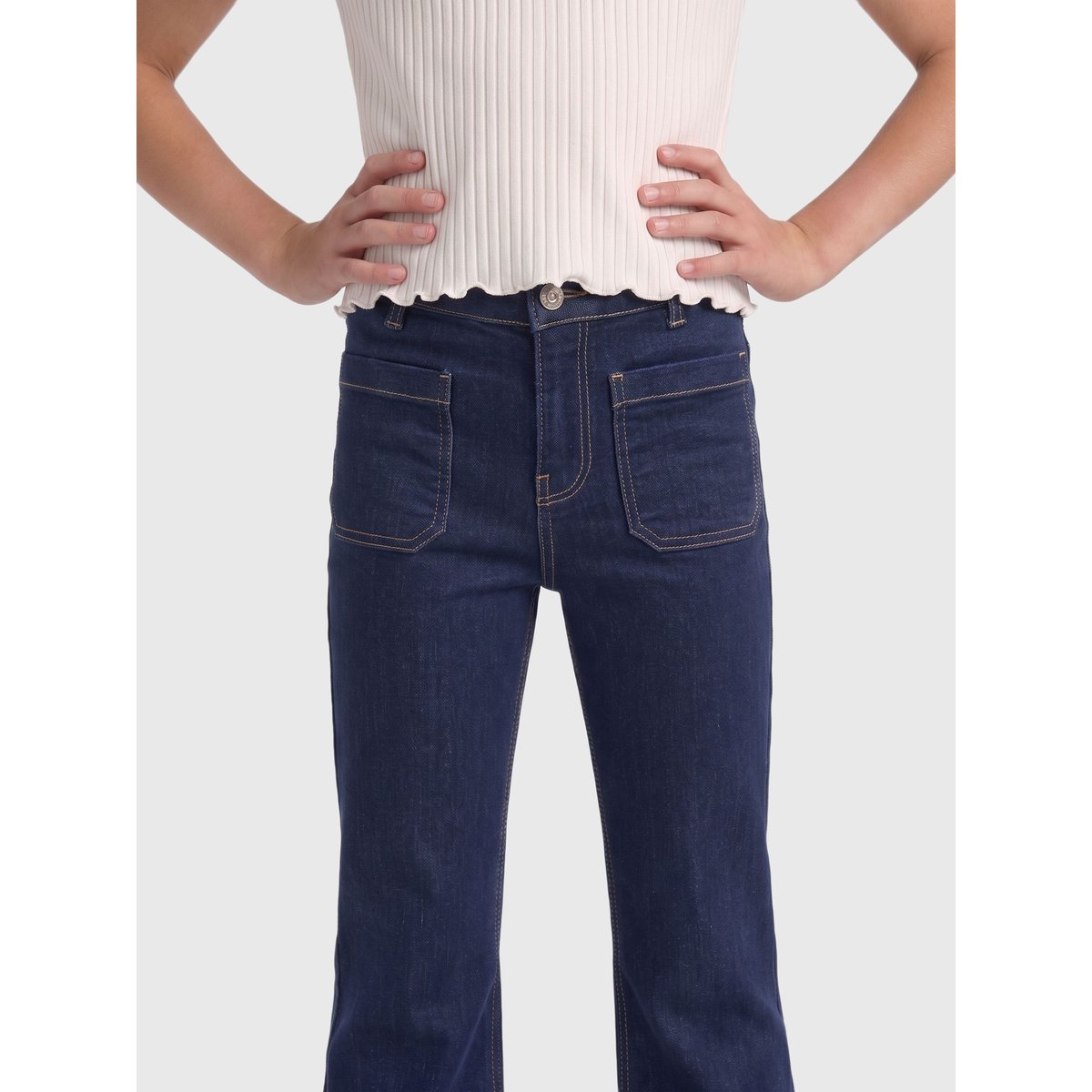 Jean Flared dark blue denim, KIDS ONLY