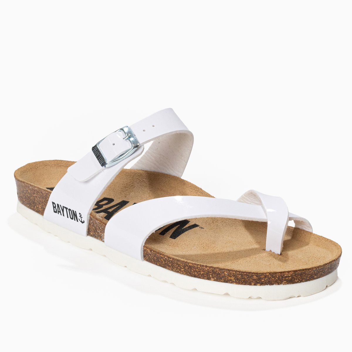 Tongs DIANE blanc, BAYTON