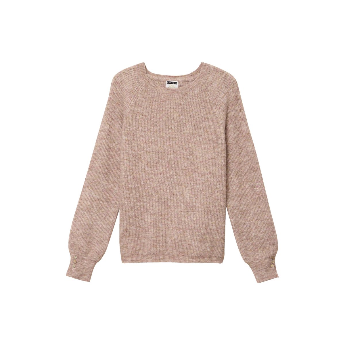 Pull col rond beige, BREAL