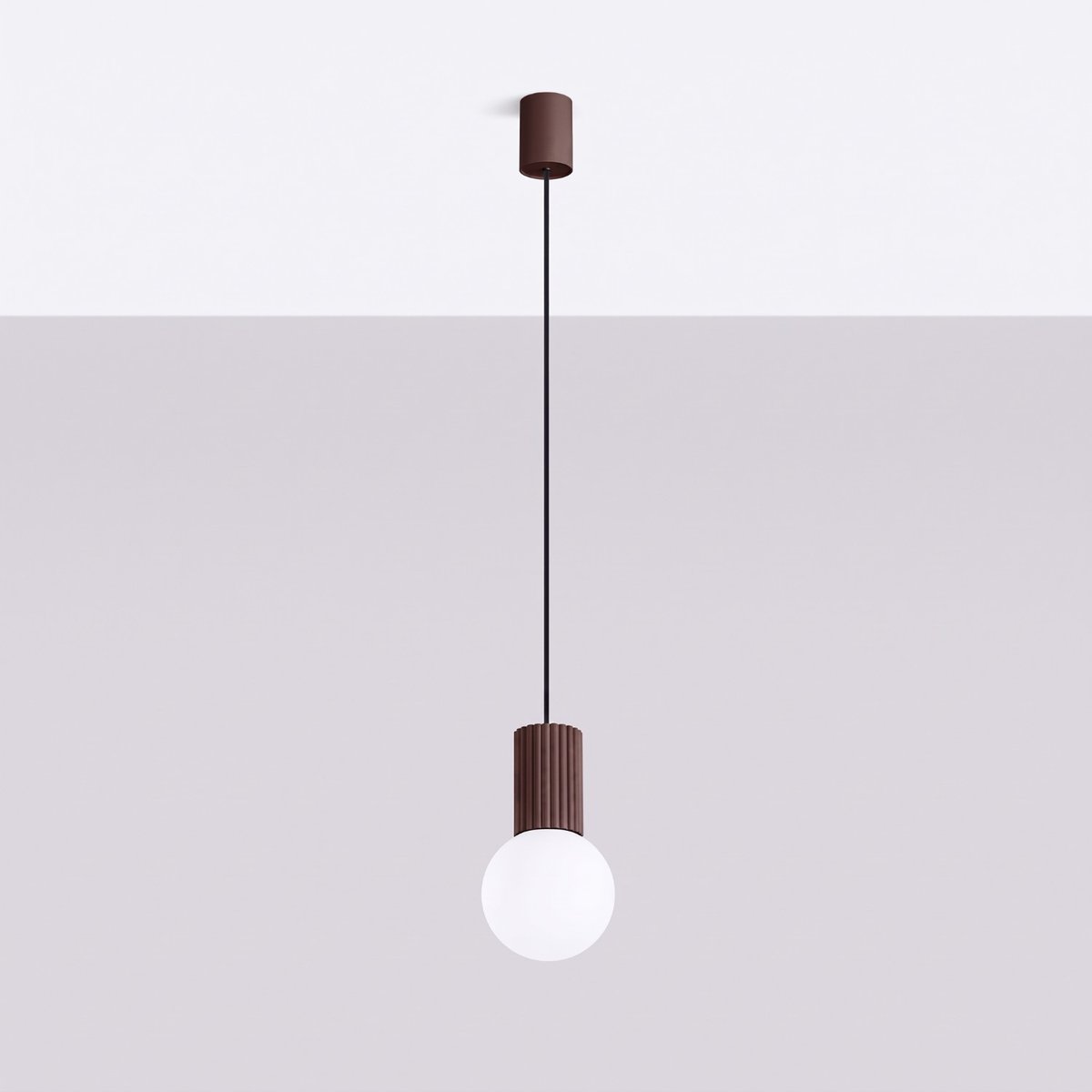 Suspension Aluminium Brun G9 1 Halo brun, EDEN