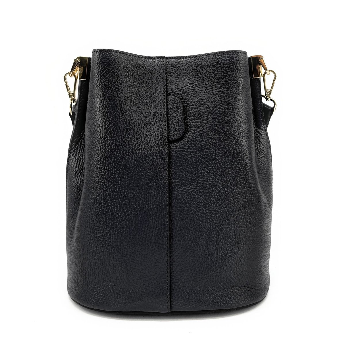 Sac seau en cuir grainé GEORGIA noir, OH MY BAG