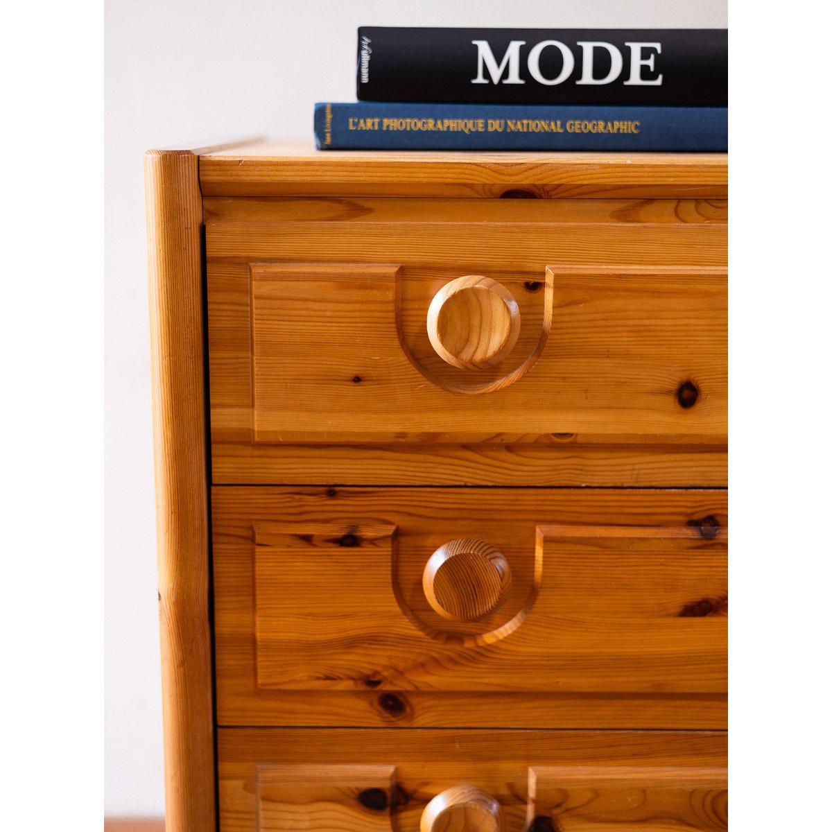 Commode en sapin Garance N°740 - Bon état bois clair, DEBONGOUT