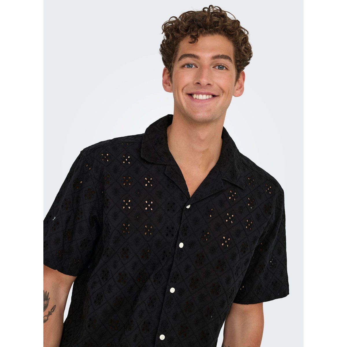 Chemise noire - jet black 1, ONLY & SONS
