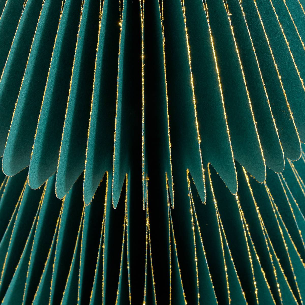Sapin de Noël en papier Shapu écru H. 60 cm vert, FEERIC LIGHTS & CHRISTMAS