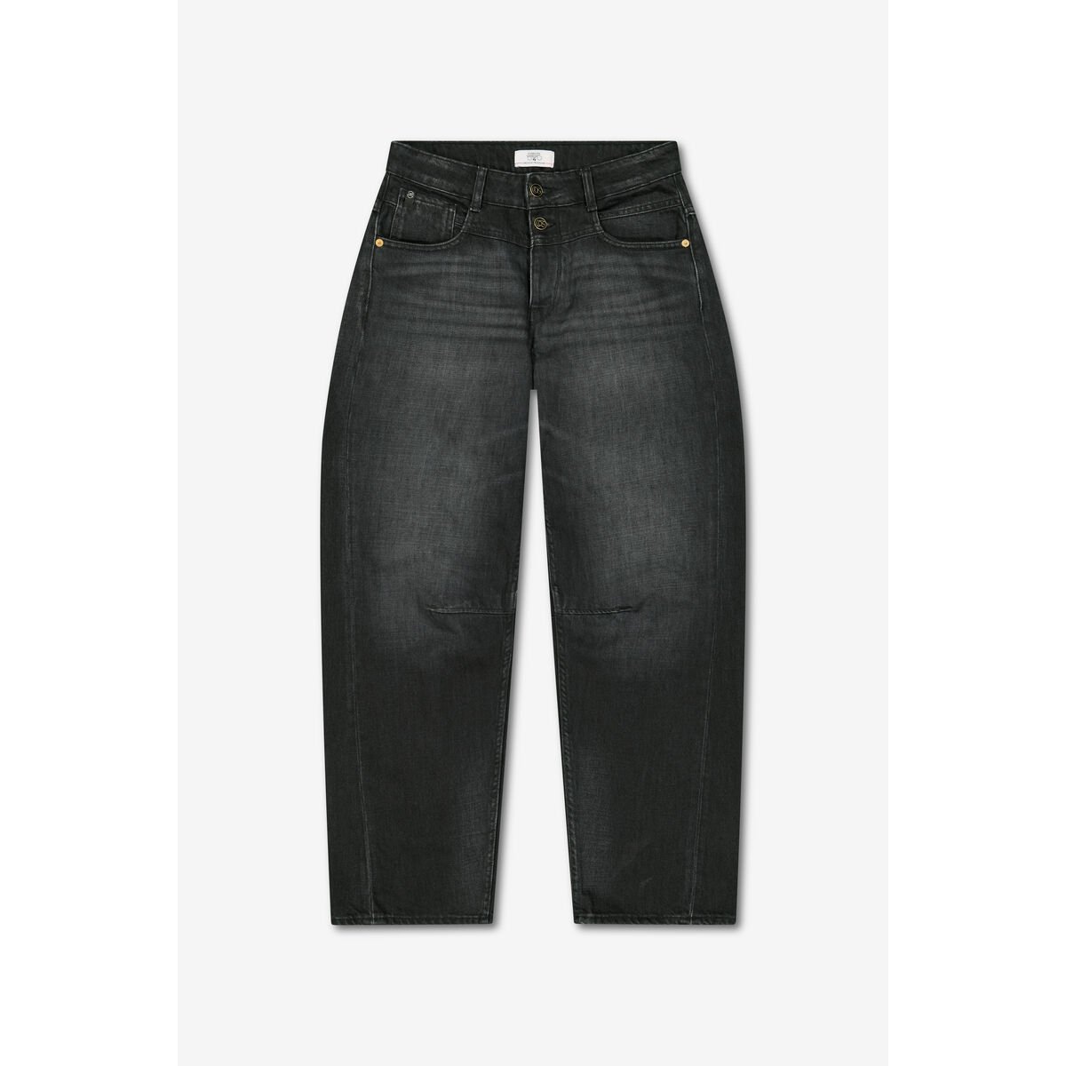 Jeans loose, large balloon , longueur 34 black / black, LE TEMPS DES CERISES