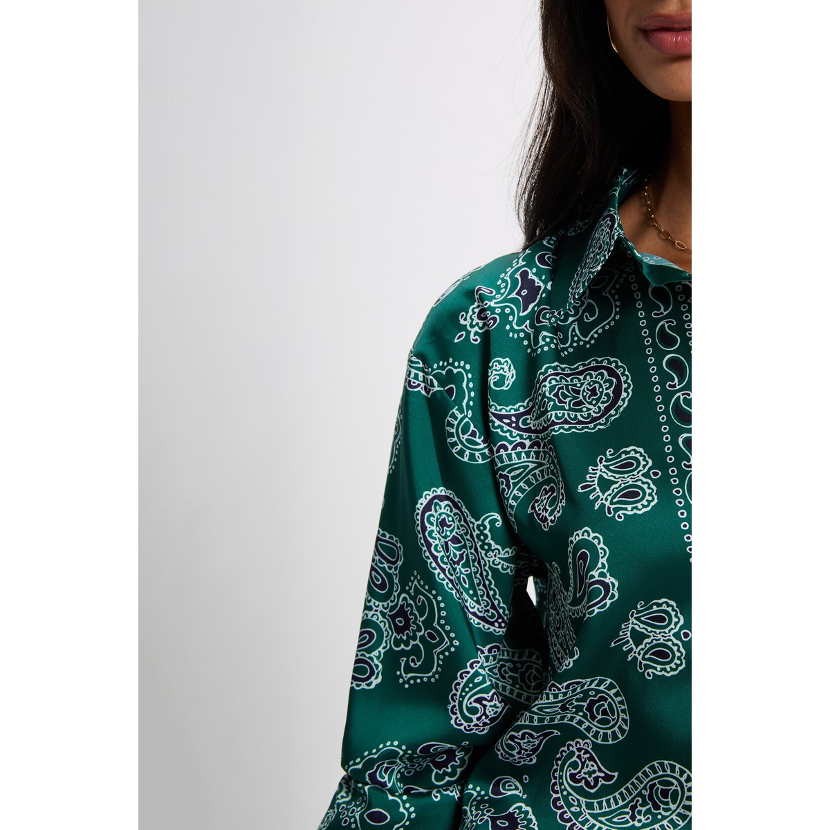 Chemise droite motife multicolore, MORGAN
