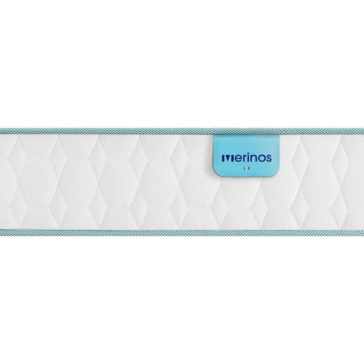 Matelas latex, 7 zones, soutien ferme, accueil moelleux, COZYGREEN 2 blanc, MERINOS