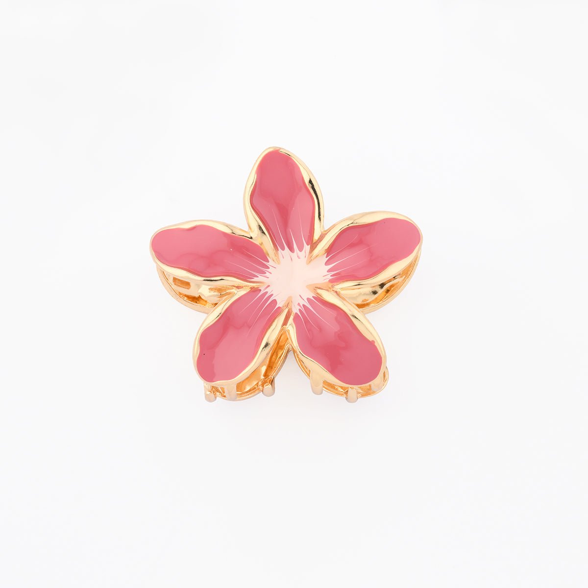 Pince à cheveux fleur rose rose, BALABOOSTE
