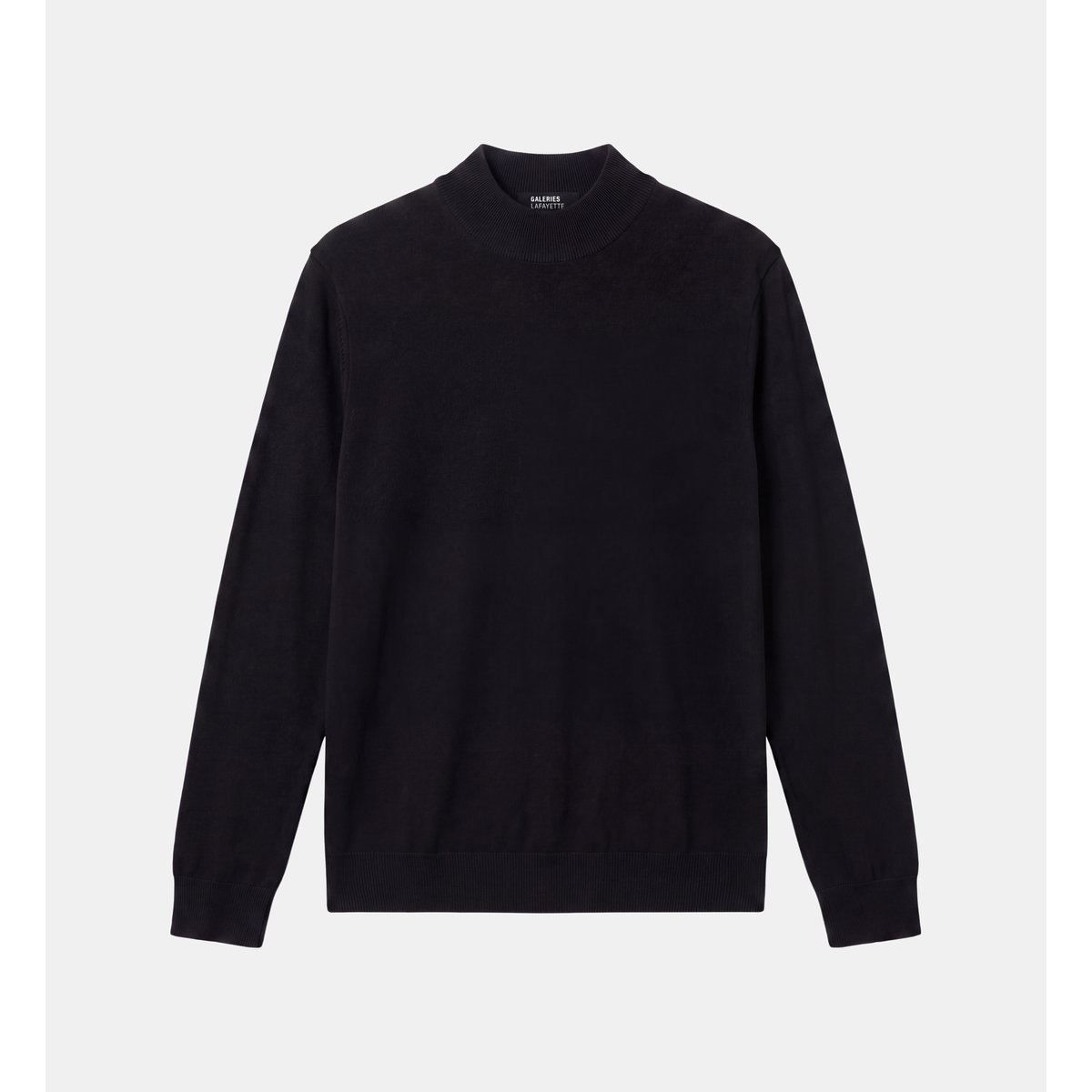 Pull terimok droit en laine mérinos noir, GALERIES LAFAYETTE
