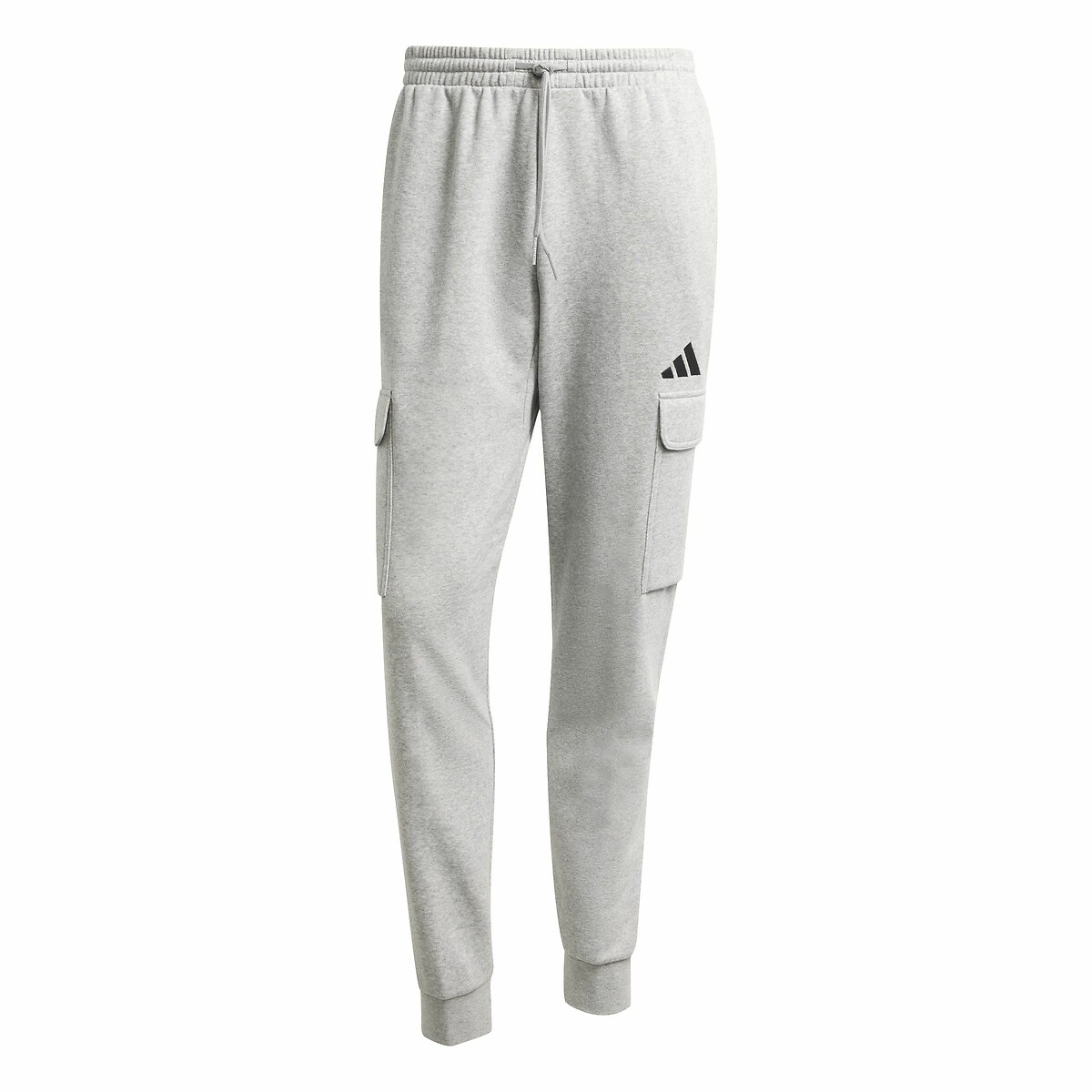 Pantalon cargo molleton Essentials Feelcozy gris chiné, ADIDAS SPORTSWEAR