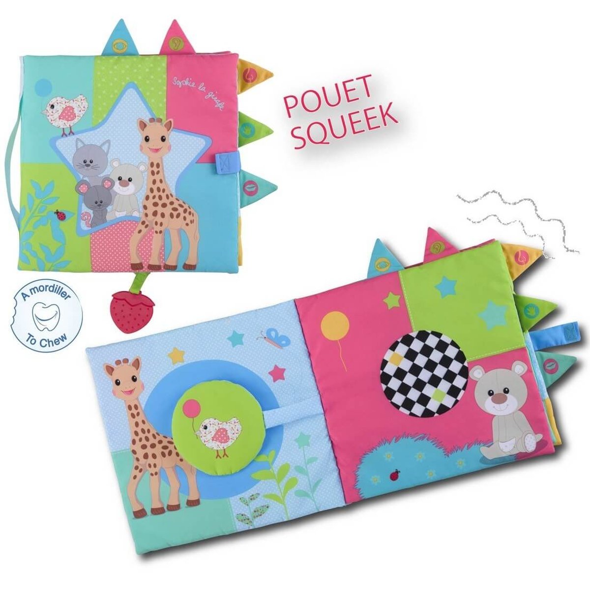Livre bébé d'éveil Sophie la girafe Fresh Touch multicolore, SOPHIE LA GIRAFE