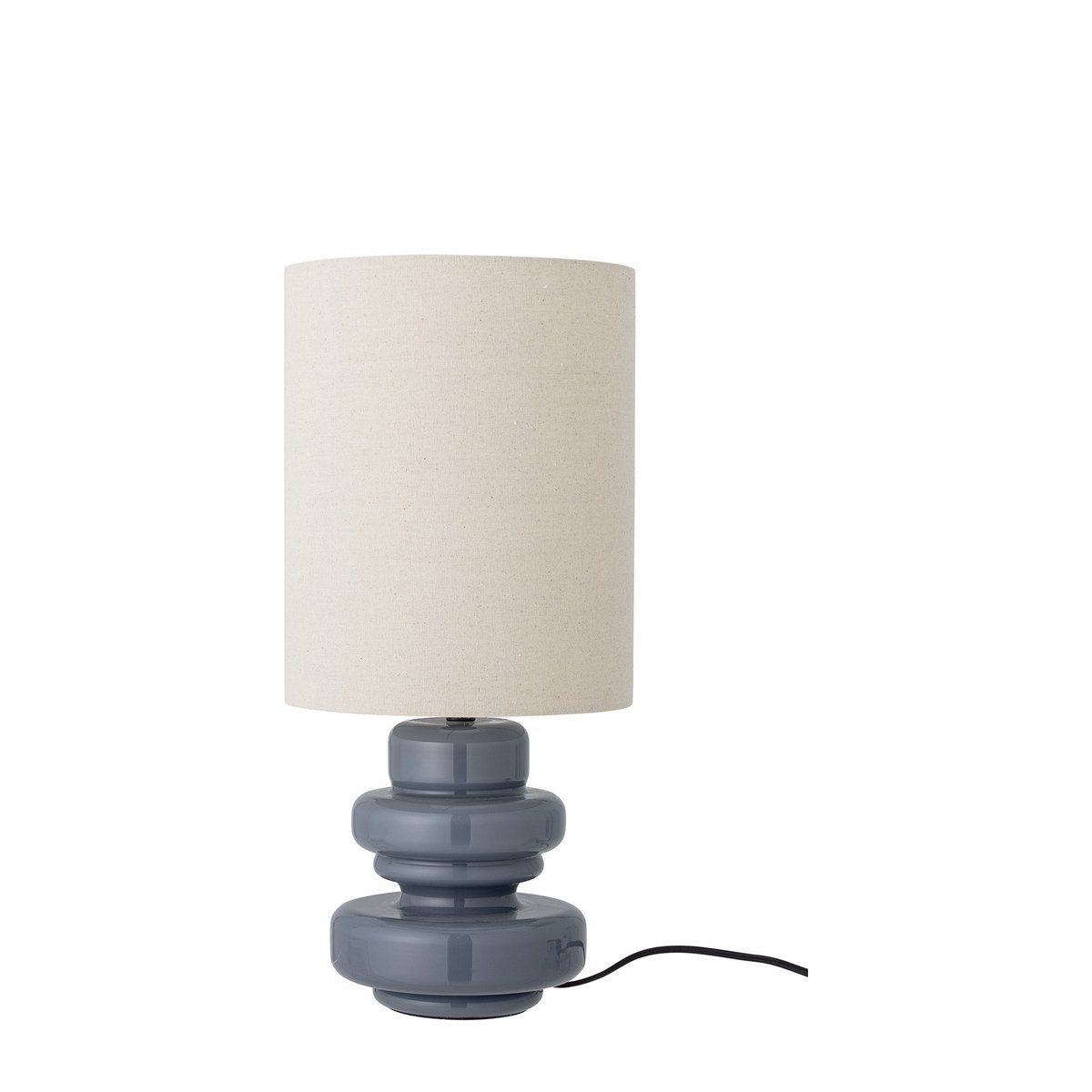 Lampe de table en verre Fabiola bleu, BLOOMINGVILLE