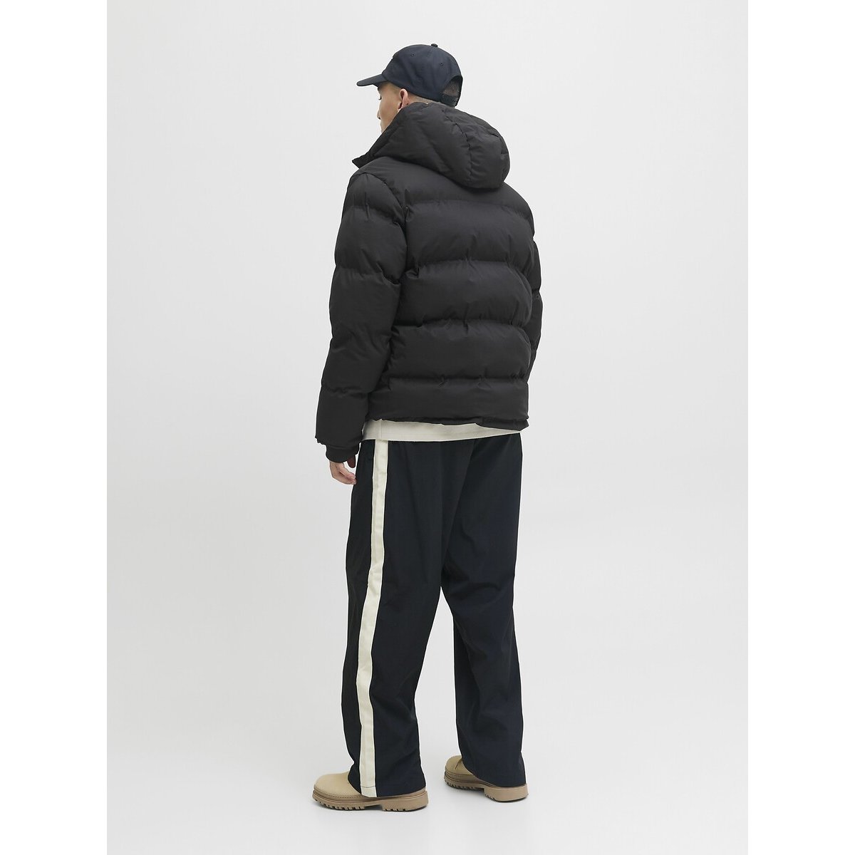 Doudoune à capuche noir, JACK & JONES