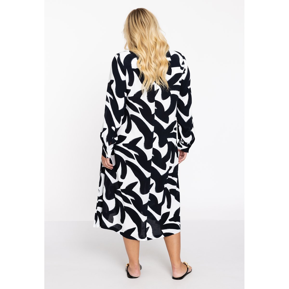 Robe avec manches longues blanc, YOEK