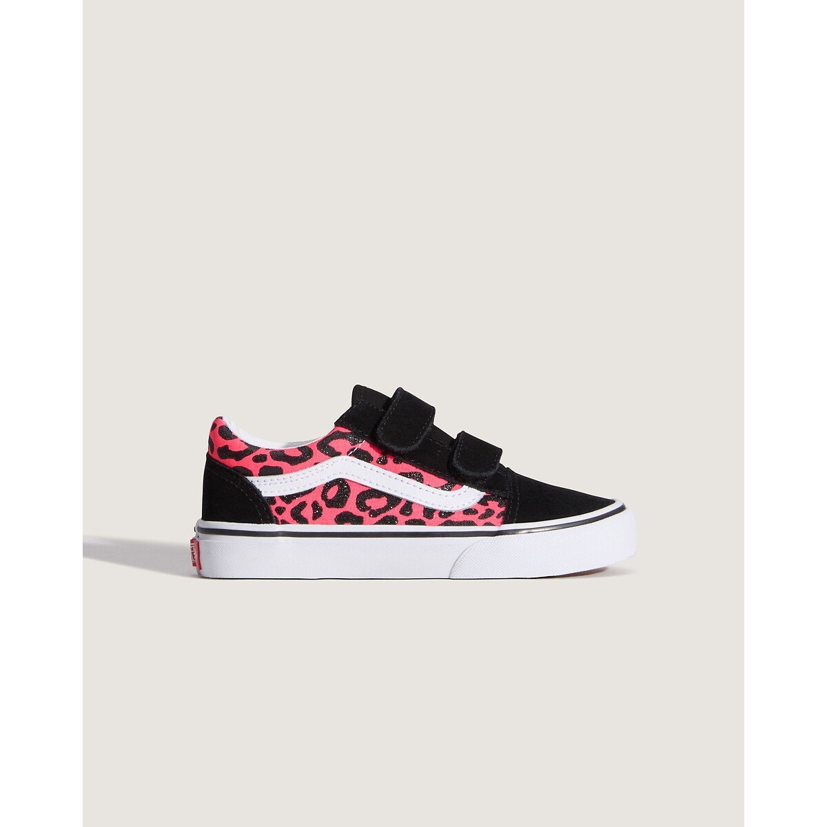Baskets à scratchs OLD SKOOL V noir/rose, VANS