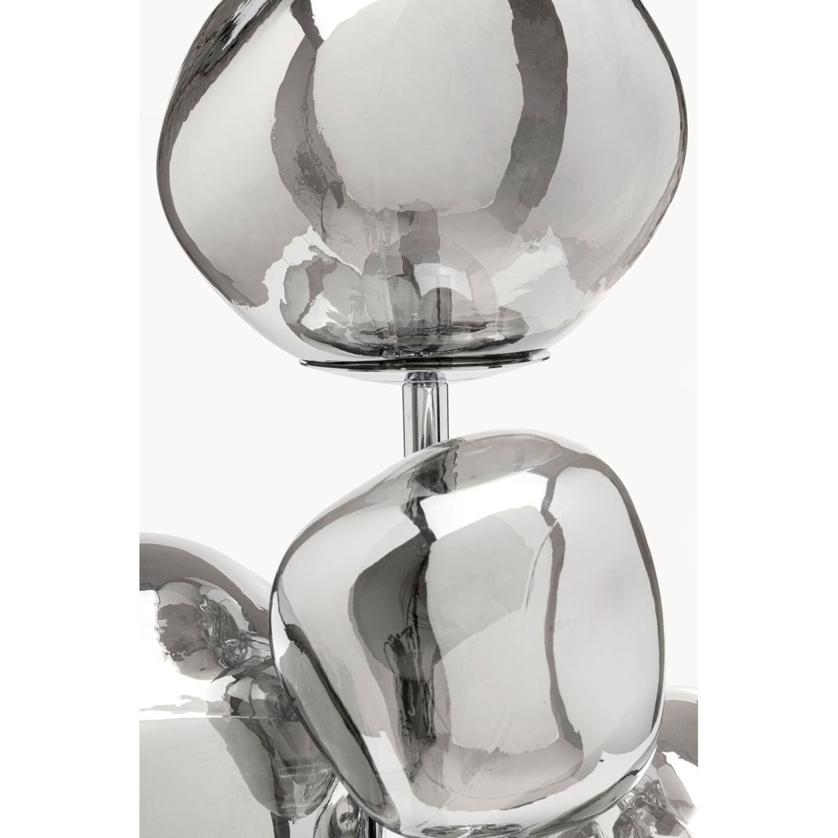 Lampe en verre et acier, BURBUJA argent, KARE DESIGN