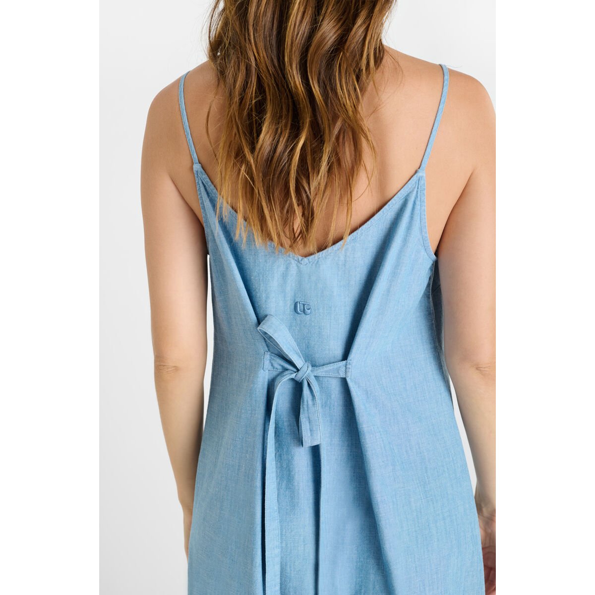 Robe longue droite LISSA sky blue, LE TEMPS DES CERISES