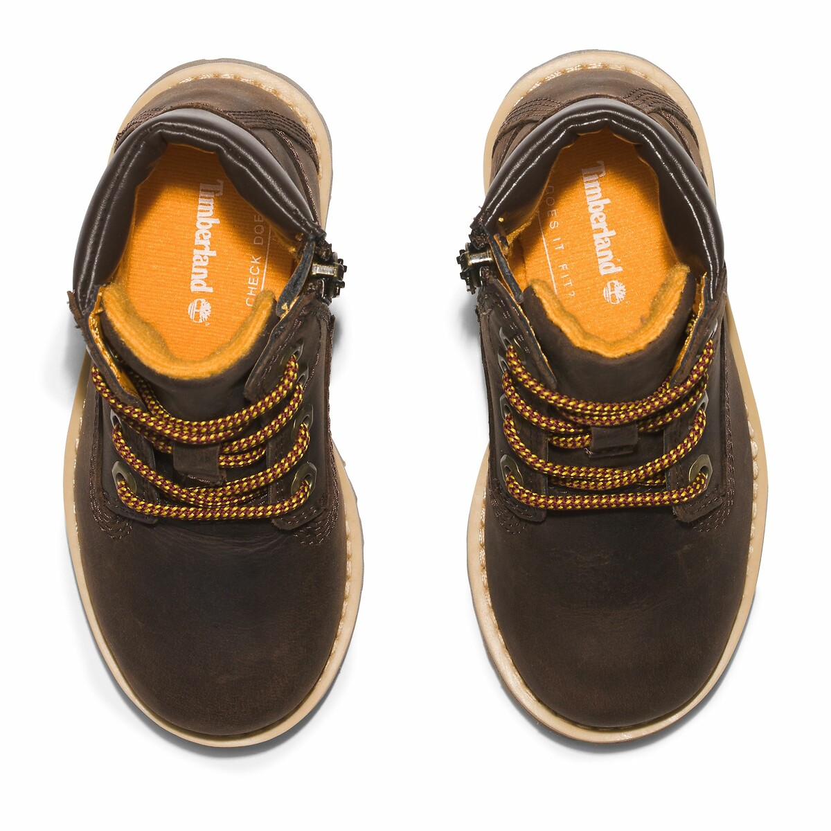 Bottines à lacets et zip POKEY PINE MID LACE marron, TIMBERLAND