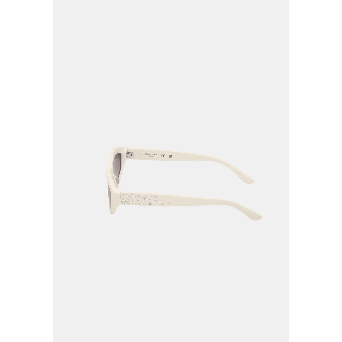 Lunettes De Soleil Géométriques Marciano blanc, GUESS