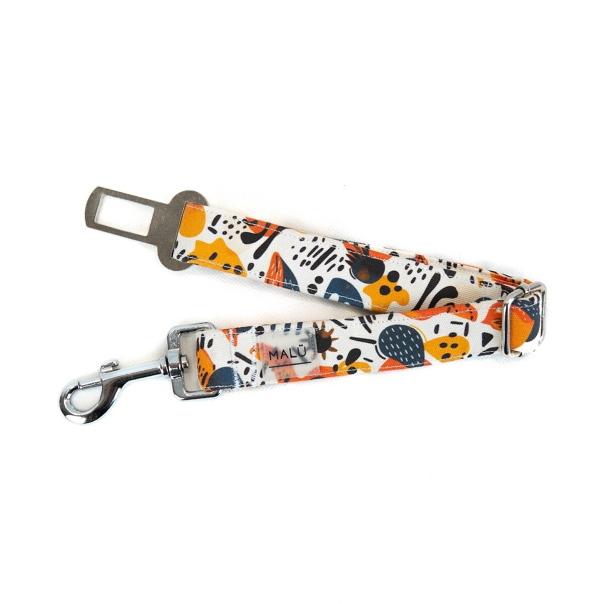 Cinto de segurança Miori, Malü Pet Wear laranja, MALU PET WEAR