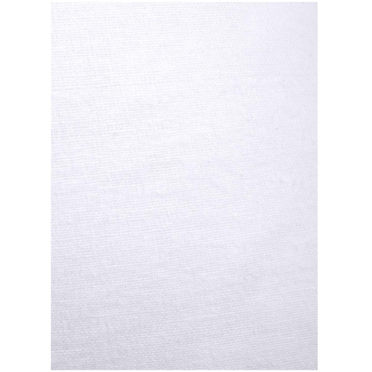 Taie protège oreiller ou traversin en coton Elisa blanc, EDEN