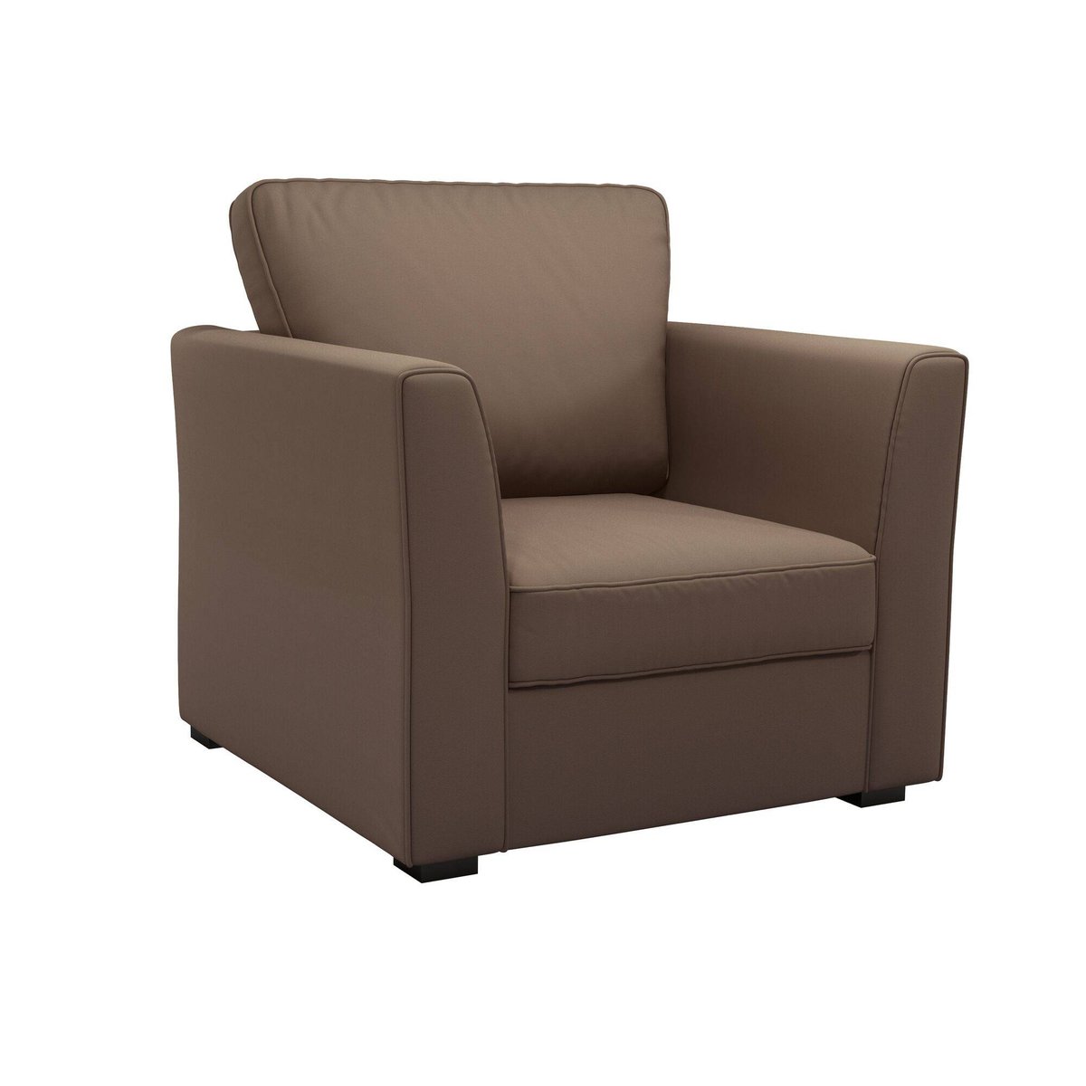 Fauteuil tissu déhoussable - MARBELLA taupe, CAMIF