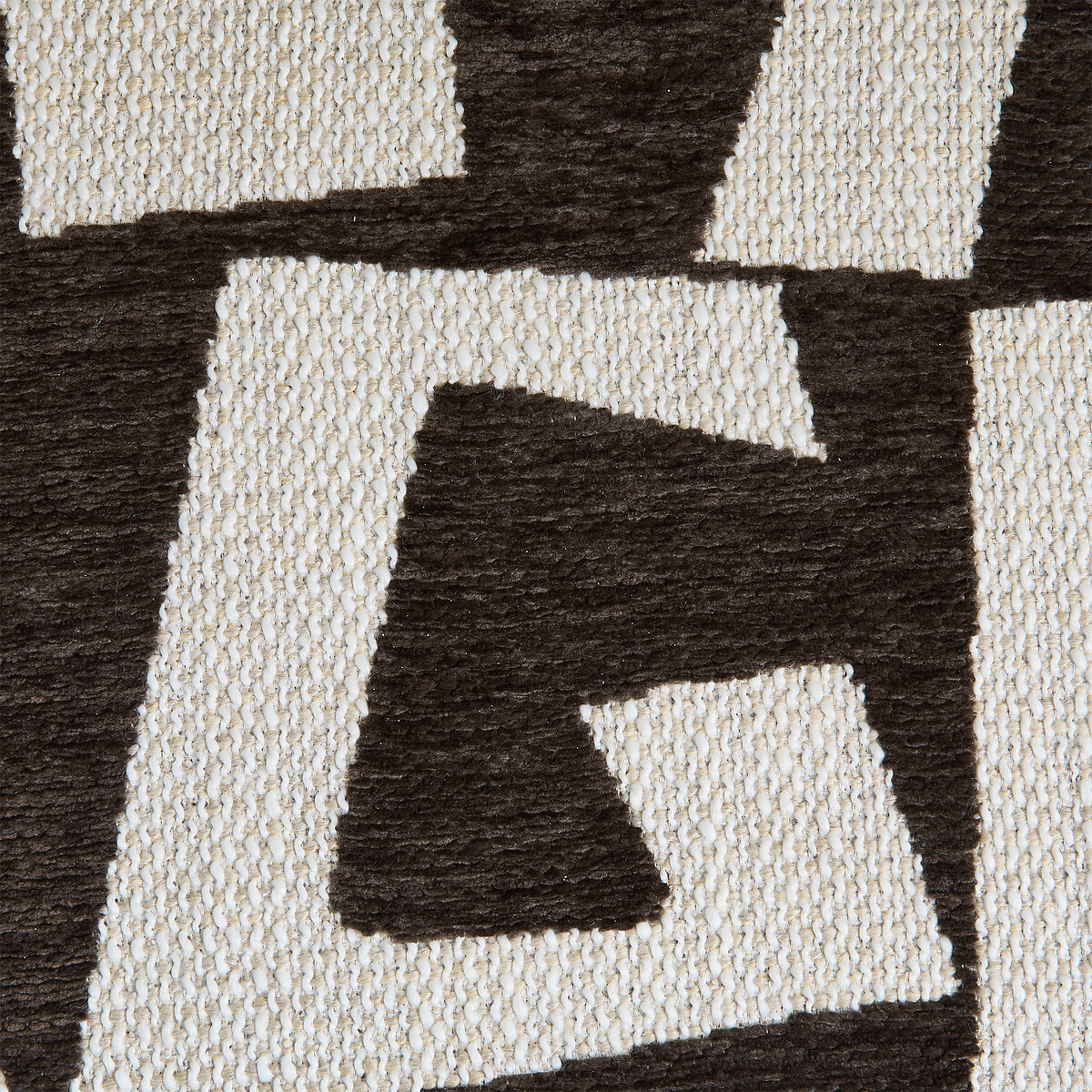 Poltrona da tavolo, noce e tessuto jacquard, Jabote cachou schiarito, AM.PM