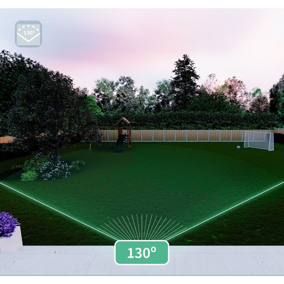 Caméra de surveillance 3 caméras Essential 2K couleur unique, ARLO