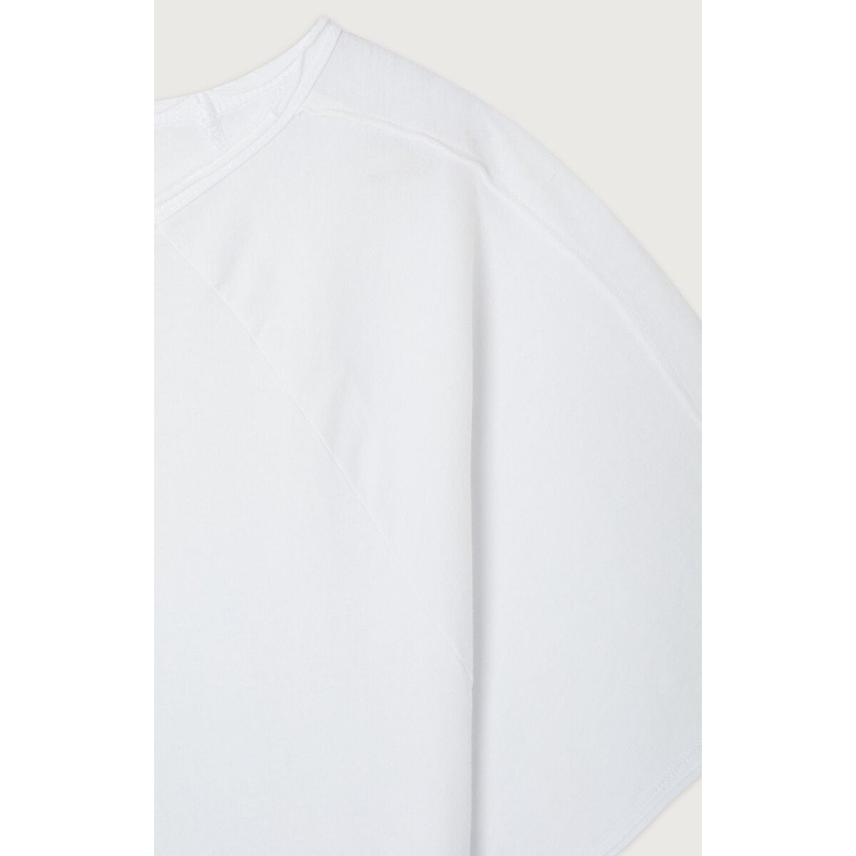 Apoly Boat Neck T-Shirt with Short Sleeves white, AMERICAN VINTAGE