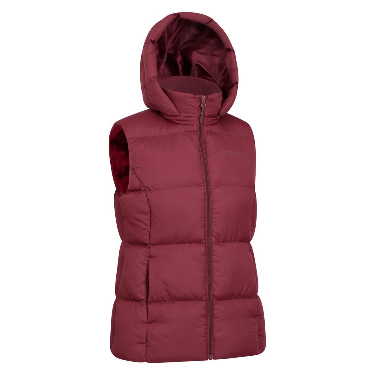 Veste rembourrée sans manches à capuche amovible ASTRAL rouge, MOUNTAIN WAREHOUSE