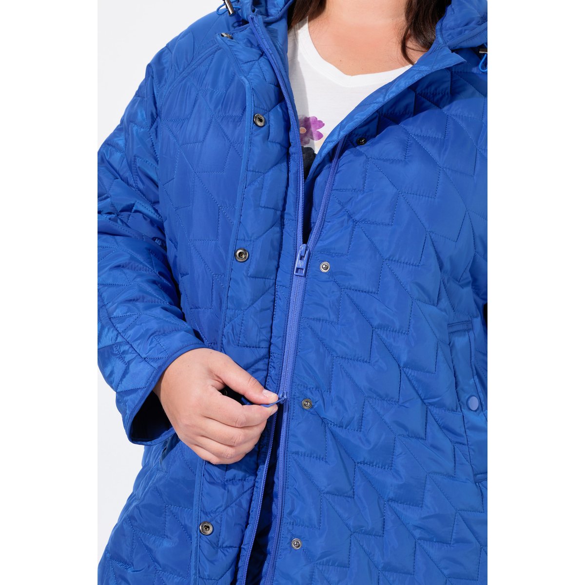 Manteau léger HYPRAR, capuche, déperlant bleu crépuscule, ULLA POPKEN