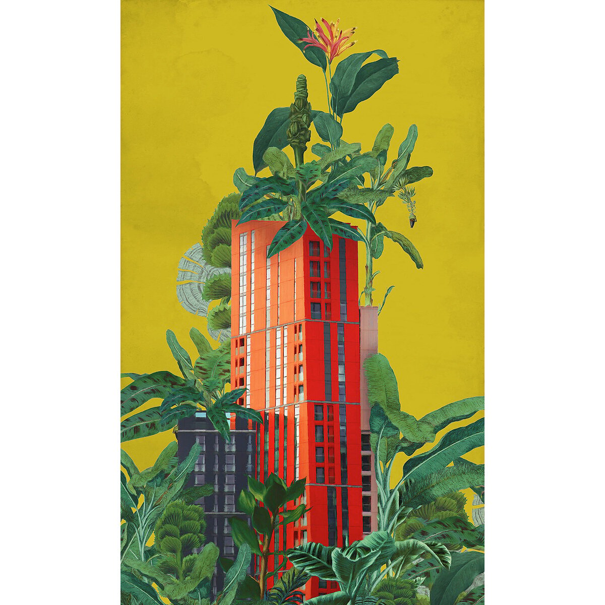 Papel de parede Plant House, INTERELIFE multicolor, INTERELIFE
