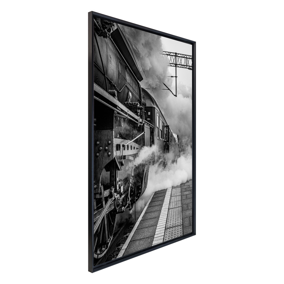 Tableau Mural Encadré Train Vapeur Industriel ILLUSION tableaux encadrés, CEANOTHE
