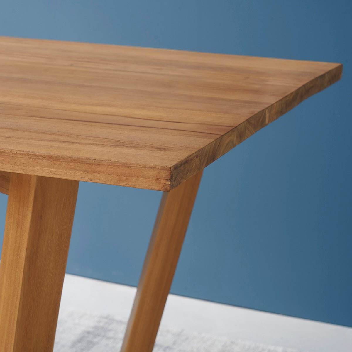 Table en teck massif 8 pers. TRISTAN naturel, BERAH GETAH