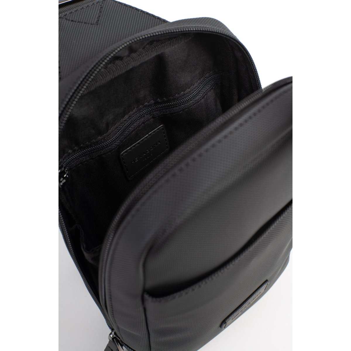 Sac monobretelle HERO noir, HEXAGONA