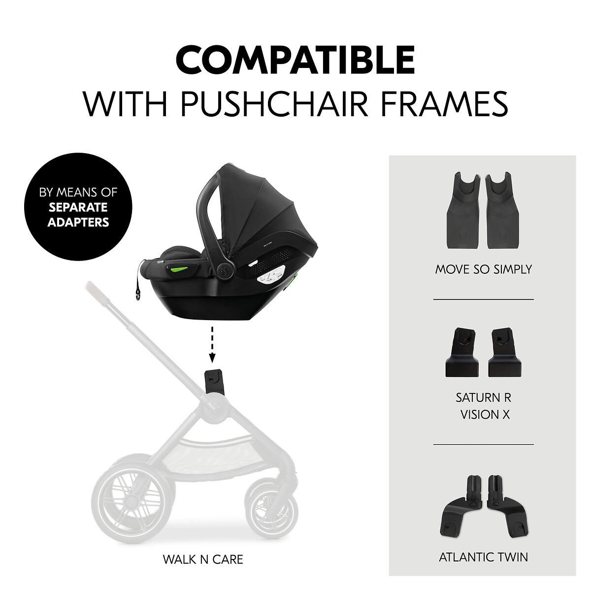 Drive N Care Set Car Seat- Black black, HAUCK