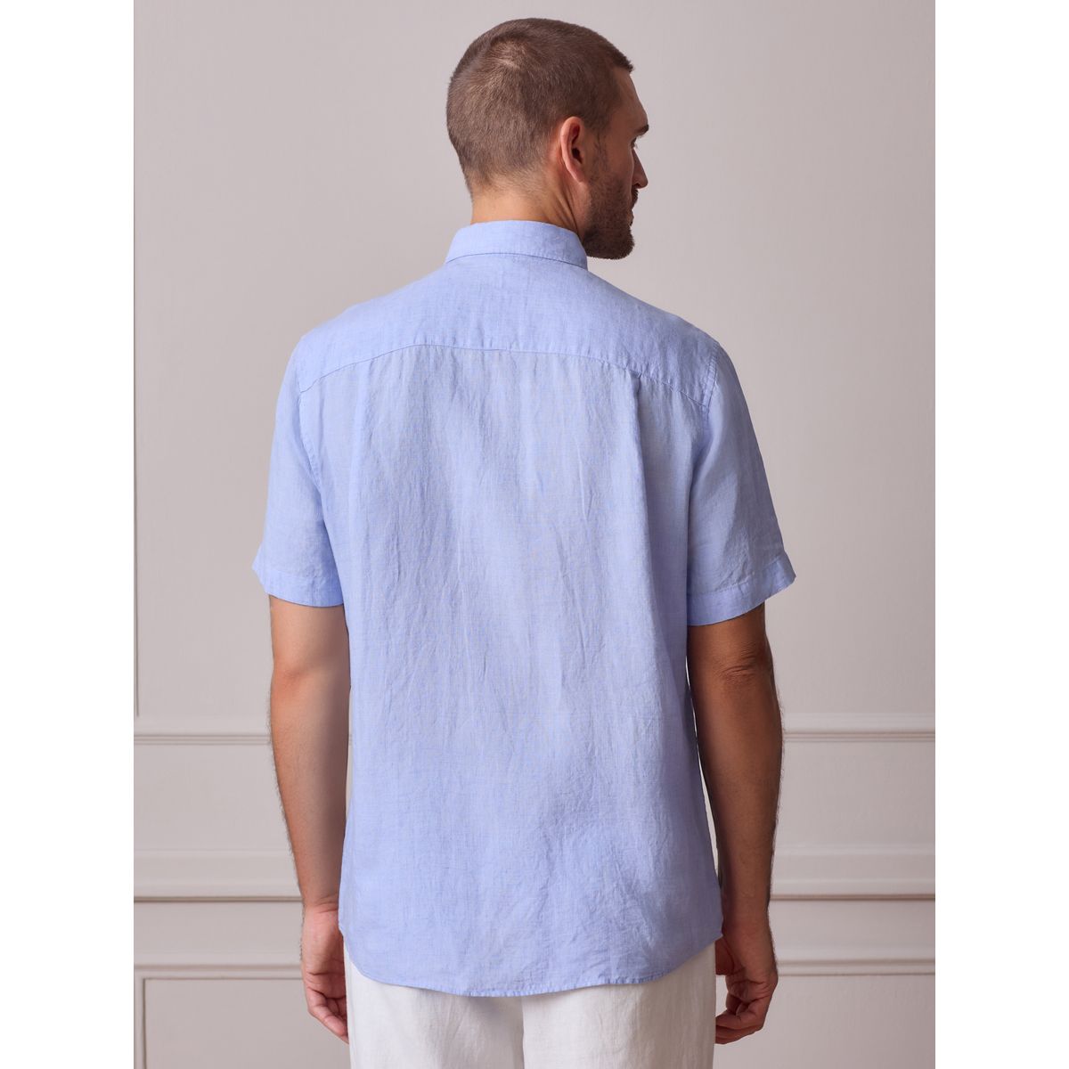 Chemise manches courtes bleu, NEXT