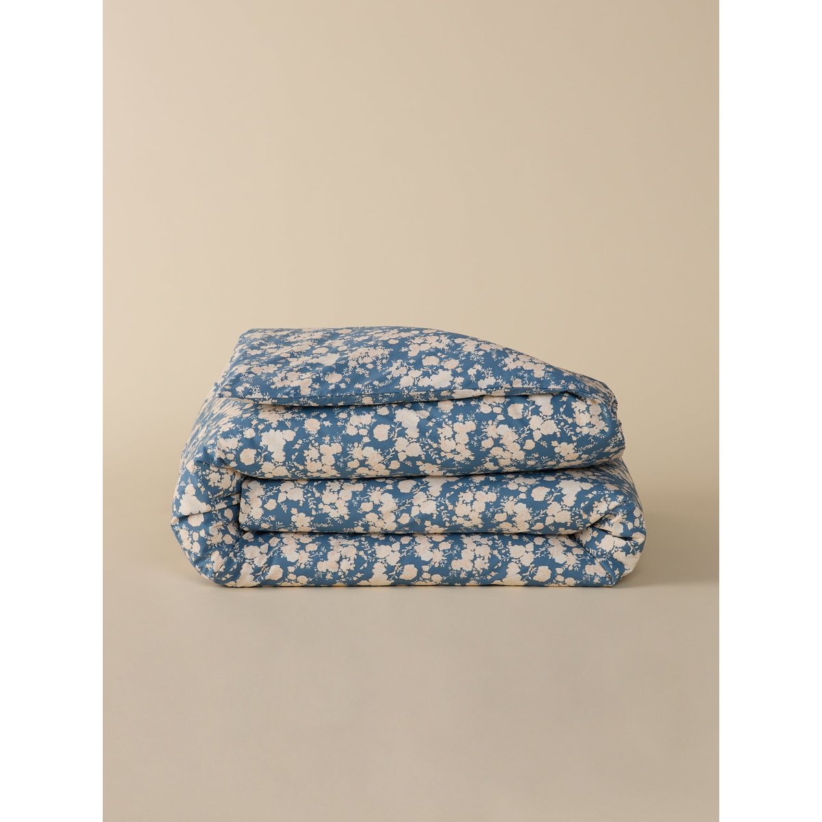 Housse de couette percale de coton "Lisbeth" bleu, CYRILLUS