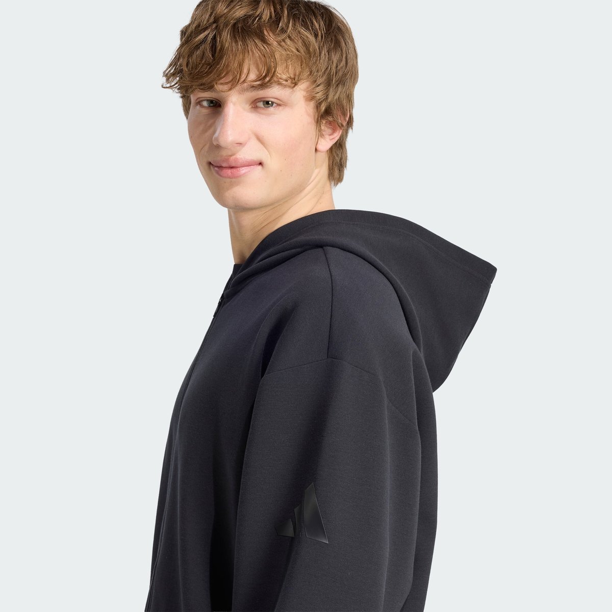 Sweat-Shirt À Capuche Soft Lux Avec Zip Sur Toute La Longueur Sweat-Shirt À Capuche Soft Lux Avec Zip Sur Toute La Longueur black, ADIDAS SPORTSWEAR