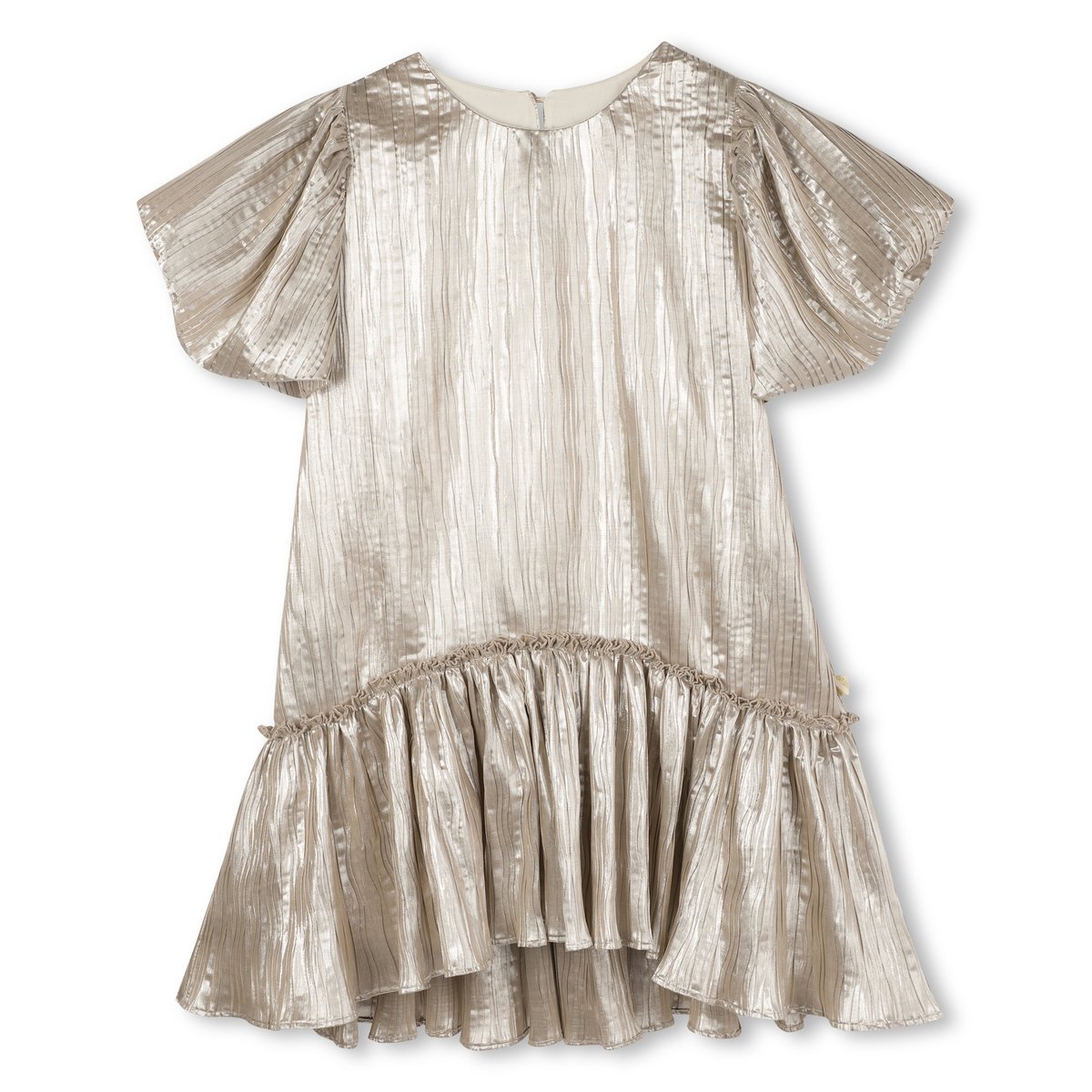 Robe avec manches ballon dore clair, BILLIEBLUSH
