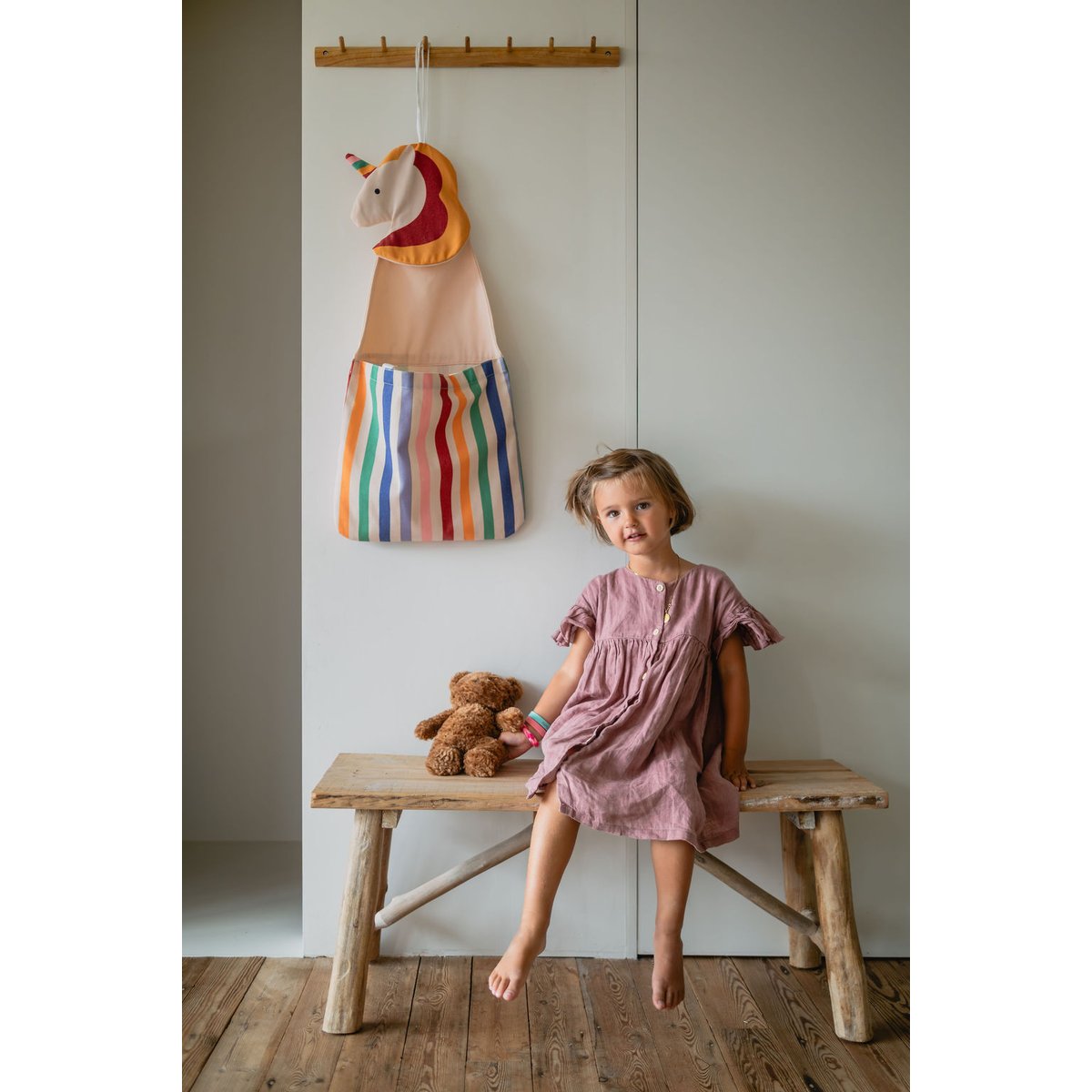 play&go - rangement mural & sac - unicorn multicolor, PLAY ET GO