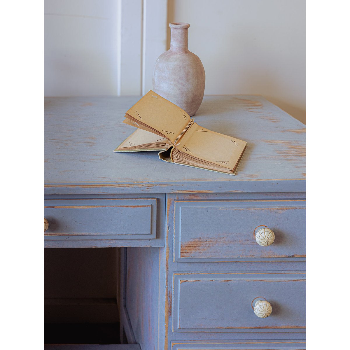 Bureau retro et original Edouard N°1018 - Bon état bleu clair, DEBONGOUT