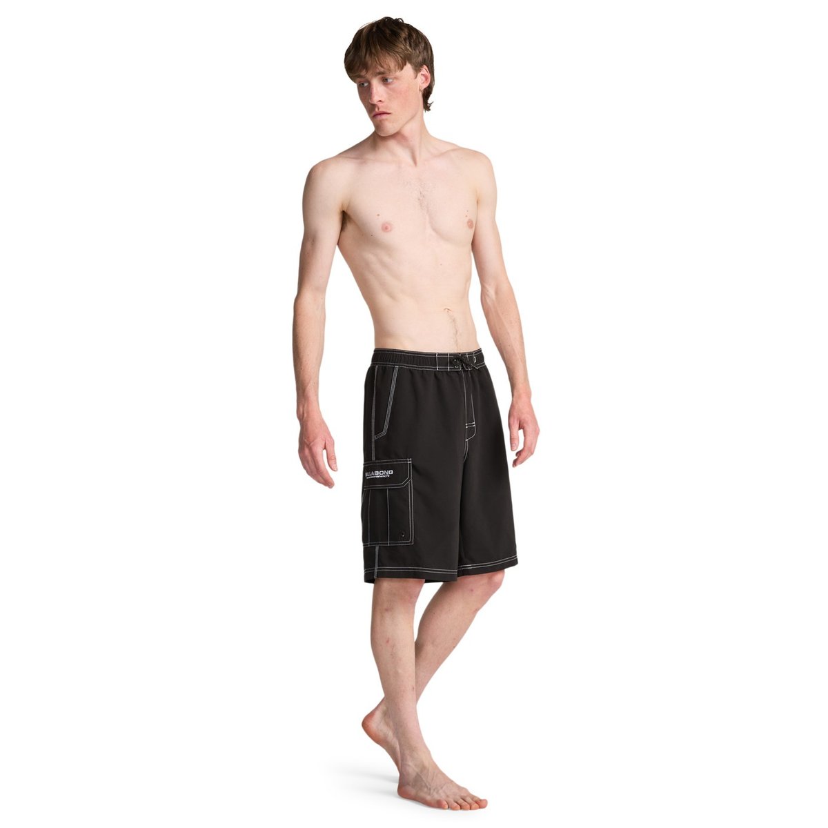 Short de bain THROW ON LAYBACK 19" noir black, BILLABONG