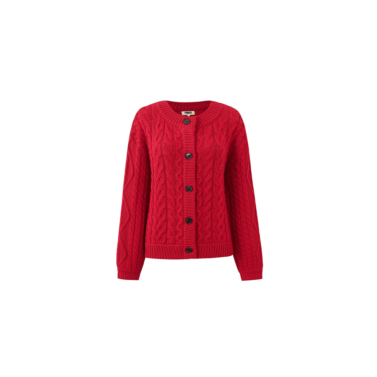 Cardigan  GUIMAUVE rouge, FRNCH