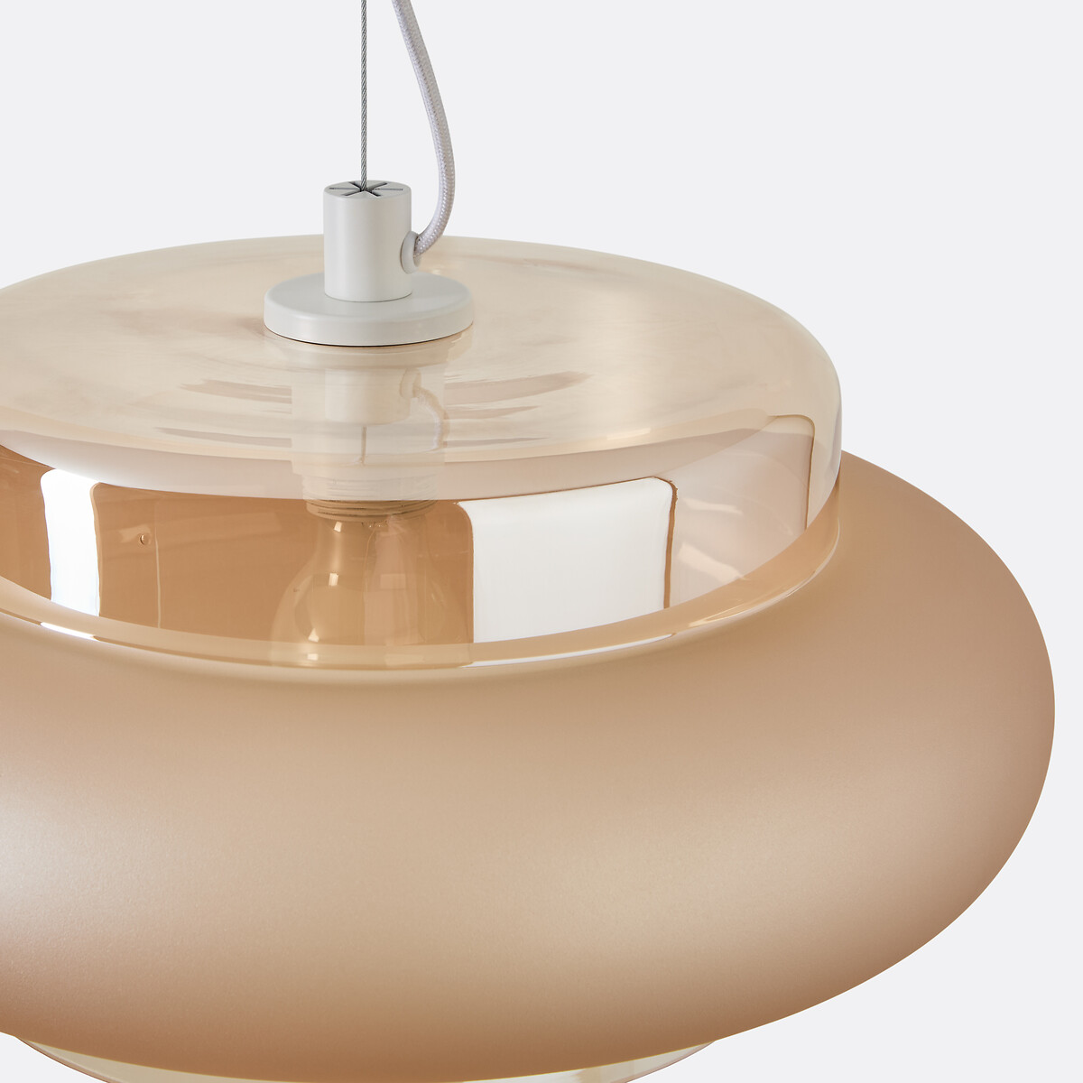 Triana 40cm Diameter Coloured Glass Ceiling Light amber, LA REDOUTE INTERIEURS