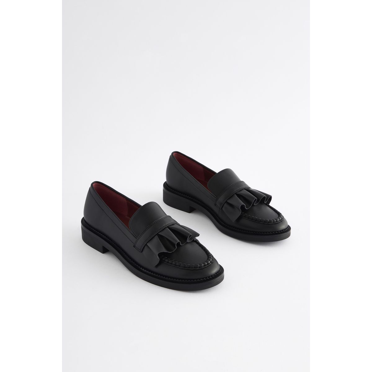 Mocassins à volants noir, NEXT