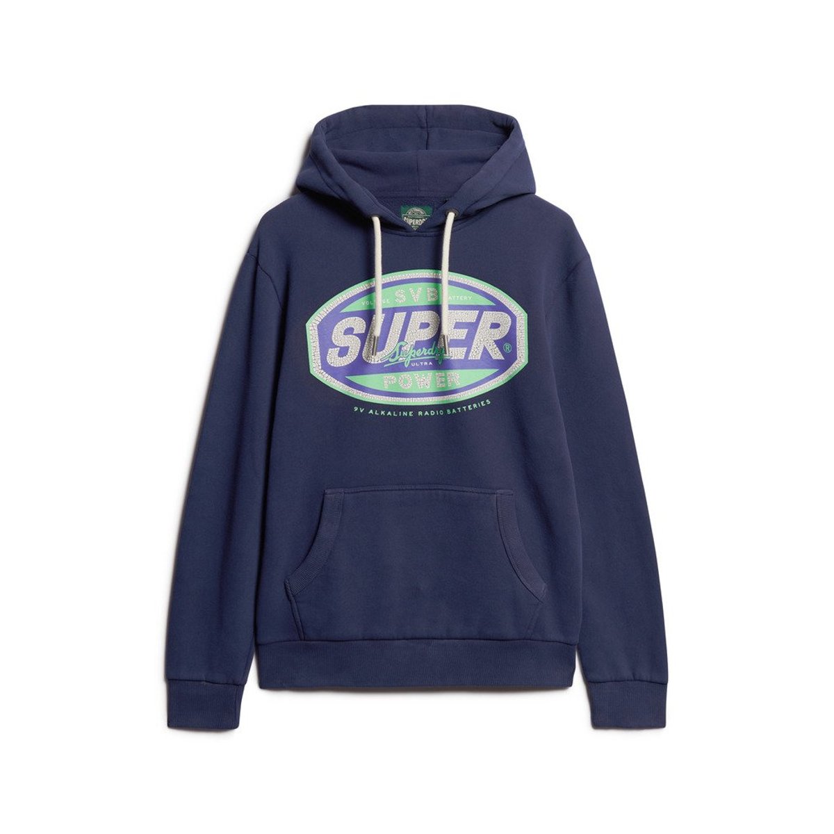 Sweat à capuche à motif Gasoline Workwear bleu marine intense, SUPERDRY
